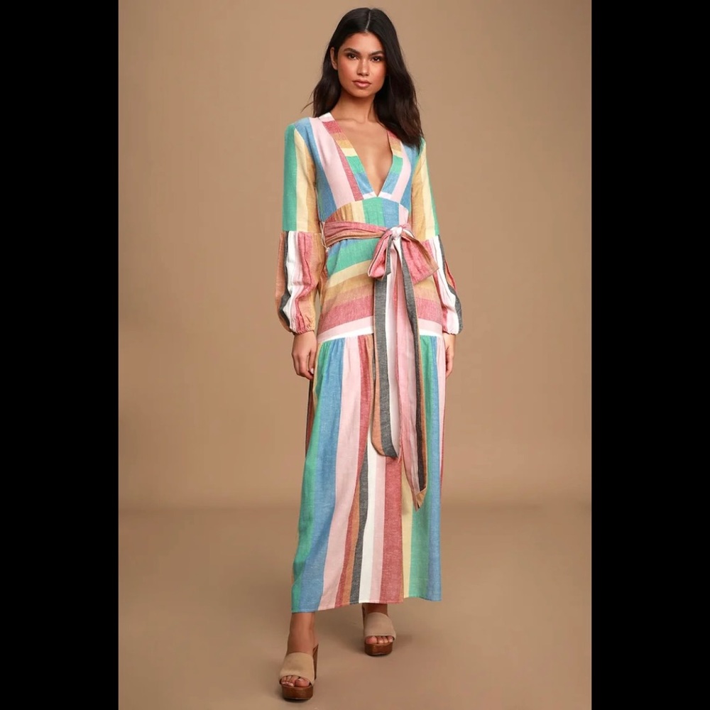 Sincerely Jules x Billabong Rainbow Maxi Dress